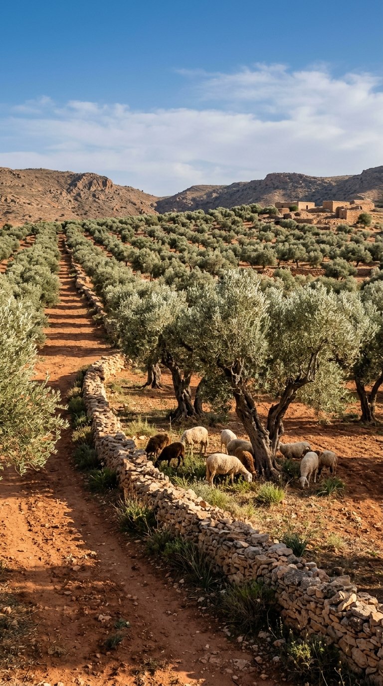 Oliveraie tunisienne du sud (Médenine)